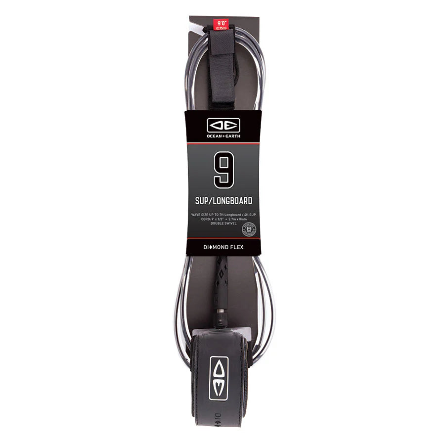 Ocean and Earth 9ft Diamond Flex Sup Longboard Leash