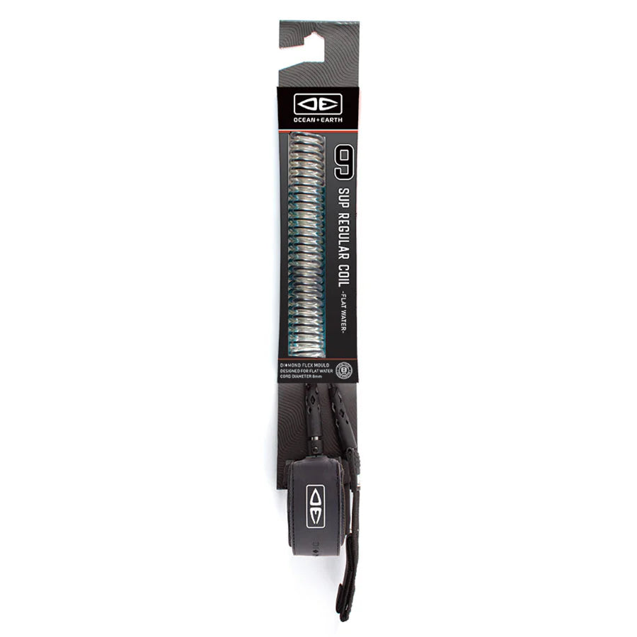 Ocean and Earth - Sup Regular Coiled - flat-water Leash 9'0"