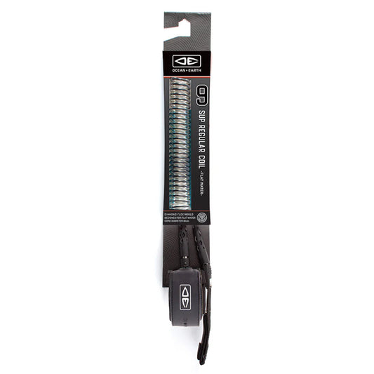Ocean and Earth - Sup Regular Coiled - flat-water Leash 9'0"
